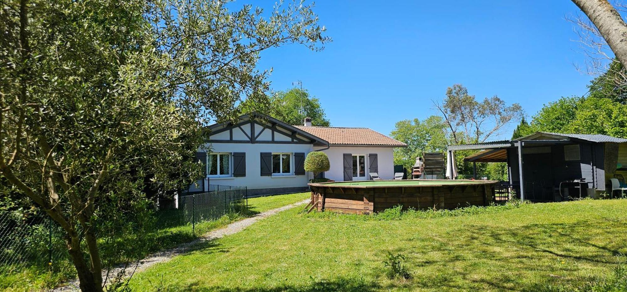 Maison 3 Chambres Avec Piscine Josse Exteriér fotografie